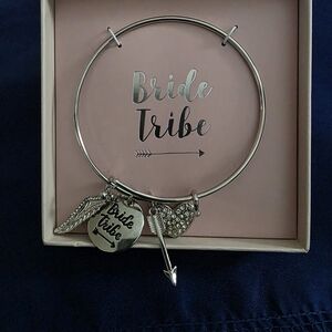 Bride Tribe Silver Charm Bracelet